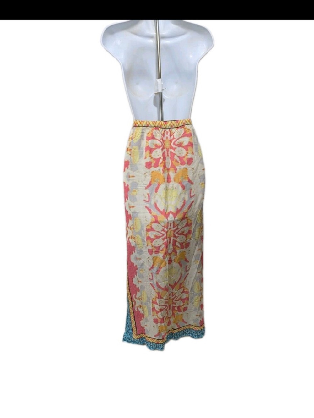 Sundance Resort Boho Maxi Skirt L Scarf Print #2140 - Picture 6 of 8